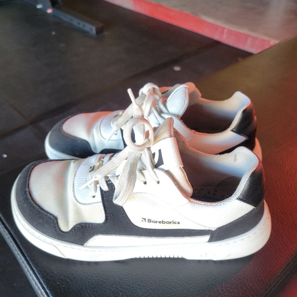 Women's Black and White Sneakers